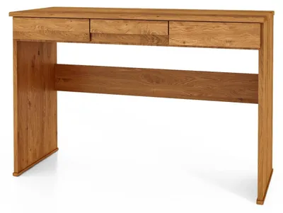Produktbild von Schreibtisch Bento aus Wildeiche massiv 115x45x77 cm mit 3 Schubladen