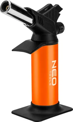 Produktbild von NEO TOOLS Gas-Mikrobrenner, Gasbrenner, Piezozündung, Schaltersperre, Flammengrößeneinstellung, Flammentemperatur 1200°C, Fassungsvermögen 12,6 g