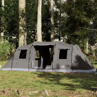 Produktbild von Design Tunnel-Familienzelt 6 Personen Braun Wasserdicht, Campingzelte 2024 Neu