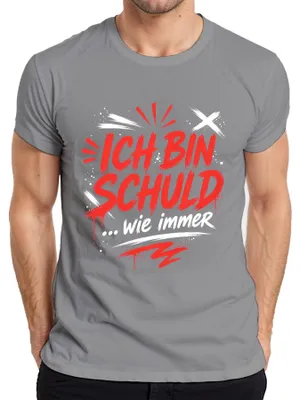 Productafbeelding van "Ik ben schuldig, zoals altijd" - Sarcastisch, grappig, statement T-shirt, grijs, XXL