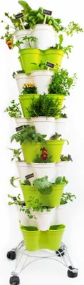 Immagine prodotto di Set di fioriere Hexagro Poty L, set da giardino idroponico con sistema di irrigazione, PPL01