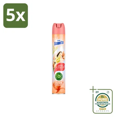 Image de 5 x Parfum d'ambiance "At Home" Vanille et Magnolia, 400 ml - Pack économique - 5 pièces