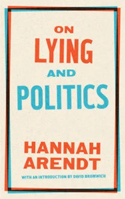 Productafbeelding van On Lying and Politics
