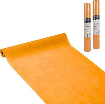 Produktbild von 3-IN-1 ROLL Tischläufer und Tischsets Airlaid – Orange – 40 x 480 cm – 2 Rollen