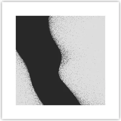 Produktbild von Poster - Poster ohne Rahmen - Schwarz Staub Weiß - 30x30 cm - Wand Bild - Wanddeko - Wandbilder - Kunstposter - Wandposter - Bilder - Kunstdruck - Wanddekoration - Wandbild - P2XAC30x30-4744