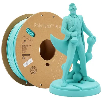 Obrázek produktu pro Polymaker PolyTerra Barva: Arctic Teal, Průměr: 1,75 mm, Hmotnost: 1 kg