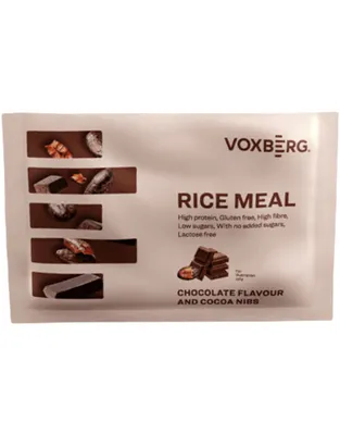 Image de Voxberg, Repas à base de riz, 60 g, saveur caramel salé et amandes / Autres (échantillons) / Porridge protéiné au riz, sans sucre ajouté