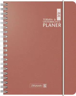 Produktbild von Termin- & Unterrichtsplaner 24/25, 2 S. = 1 W. , koralle