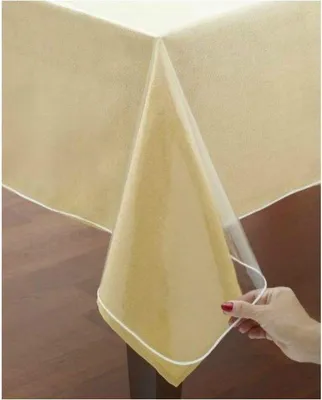 Obrázok produktu pre Priehľadný obrus – priehľadný, ochrana stola \ priehľadný obrus, prateľný, 160 x 300 cm