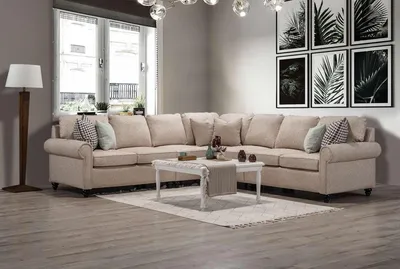 Produktbild von Beiges L-Ecksofa – Modular und Stilvoll Kombinierbar für Ihr Zuhause
