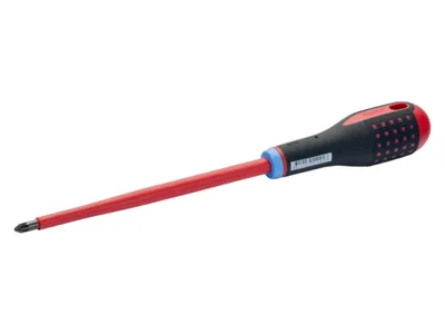 Produktbild von Bahco Banco ERGO Isolierter Schraubendreher für Pozidriv-Schrauben mit 3-Komponenten-Griff, VDE- PZ1 x 27 mm x 80 mm