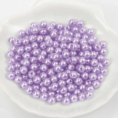 Zdjęcie produktu dla Koraliki woskowe ok. 100 sztuk, 10 mm, liliowe