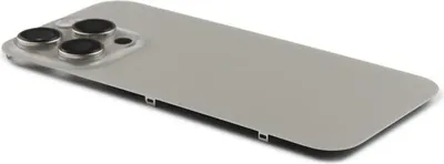 Produktbild von Original Pulled Akkudeckel Backcover Inkl. Kameralinse & Wireless Charging Desert Titanium Natur für iPhone 16 Pro & Werkzeug