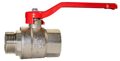 Produktbild von sanicomfort Kugelhahn 26,9 mm (3/4") IG x AG – chrom, voller Durchgang, robuster Hebelgriff, PN25, für Heizung, Sanitär, Industrie & Garten, langlebig & dicht