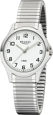 Produktbild von Regent Metall Damen Uhr 2242424 Analog Armbanduhr silber Zugarmband D2UR2242424