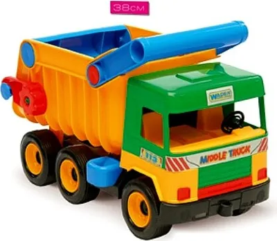 Obrázek produktu pro Auto middle Truck sklápěč plast 38cm 2 barvy Wader