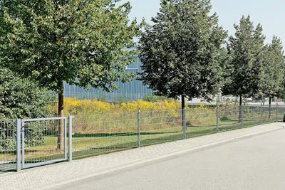 Produktbild von Alberts Doppelstabmattenzaun - Anbauset, Höhe 80 cm, Länge 2 m, feuerverzinkt, zum Einbetonieren
