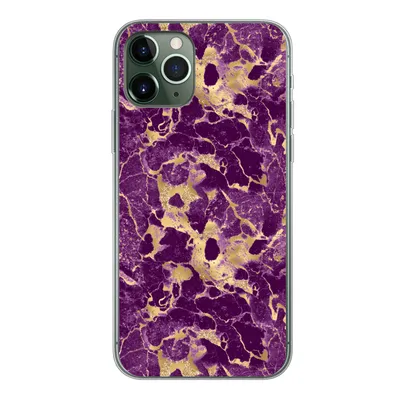 Produktbild von MuchoWow® Handyhülle Schutzhülle Hülle für iPhone 11 Pro Gold - Luxus - Marmor - Muster Silikon Softcase Handy Hülle - Handy