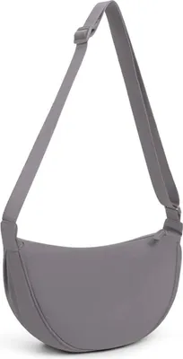 Produktbild von Damen Halbmond Crossbody Schultertasche A-grau 31x16x9cm