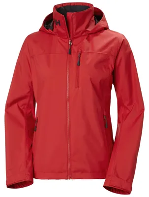 Produktbild von Helly Hansen Women's W Crew Hooded Jacket 2.0, Red, L