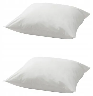 Produktbild von IKEA DVALA Kissenbezug Weiß Baumwolle Komfort 70x80 cm