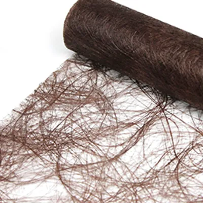 Produktbild von DecoHomeTextil  Sizoweb® Tischläufer Tischband Nachbildungation Nachbildung Breite 30 cm Rollenlänge und Farbe wählbar Braun Dunkelbraun 30 cm x 500 cm