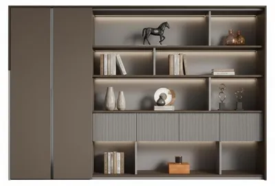 Productafbeelding van Een moderne kantoorkast met LED-verlichting en een elegant design