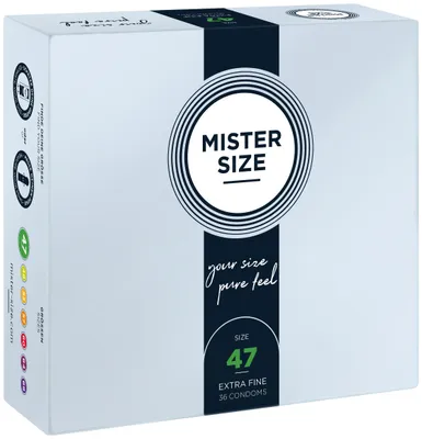 Produktbild von 36er Mister Size Kondome 47mm - Gefühlsecht & Extra Feucht