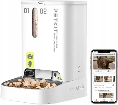 Obrázek produktu pro Automatický podavač krmiva Petkit YumShare s dvojitou zásobníkem a kamerou