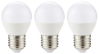 Productafbeelding van Kobi LED Kogellamp P45 E27 Helder - 6W 470lm 4000K - Neutraalwit - Vervangt 60W - 3 stuks