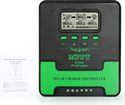 Produktbild von 40A MPPT Solar Laderegler 12V/24V – Hochleistungs-Solarladeregler für AGM, Gel- und Lithiumbatterien mit LCD-Anzeige