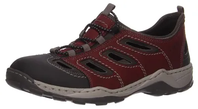 Produktbild von Rieker Slipper gelocht gefloch. Standard in rot, Gr. 40