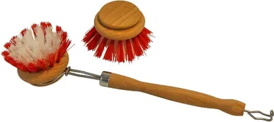 Produktbild von Spülbürste Holz, mit Ersatzkopf, Holzspülbürste, Geschirrspülbürste Fibreersatz 26 cm x 6,5 cm