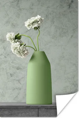 Produktbild von MuchoWow® Poster Blumen - Weiß - Stilleben 40x60 cm - Plakate für die Wand - Poster Babyzimmer