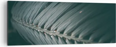 Produktbild von Bild auf Leinwand - Leinwandbild - Einteilig - Blatt Palme exotisch - 140x50cm - Wand Bild - Wanddeko - Wandbilder - Leinwanddruck - Bilder - Wanddekoration - Leinwand bilder - AB140x50-4907
