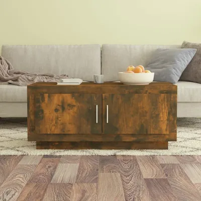 Produktbild von The Living Store Couchtisch Räuchereiche 102x50x45 cm Holzwerkstoff