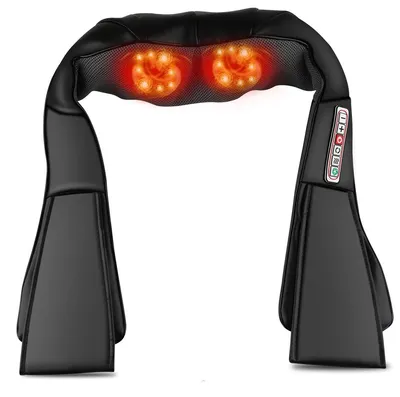 Image de Appareil de massage Shiatsu pour le cou, le dos et les épaules - Modèle BT048 - Noir