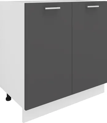Zdjęcie produktu dla Szafka kuchenna | Wymiary ok. H. 82 x W. 80 x. T. 46 cm | Szafka z dwoma drzwiami | Meble kuchenne - Esilo