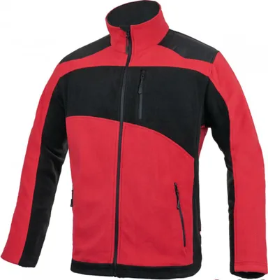 Productafbeelding van Polar winter fleecejas van polyester, 300 g/m², kleur rood, maat 3XL