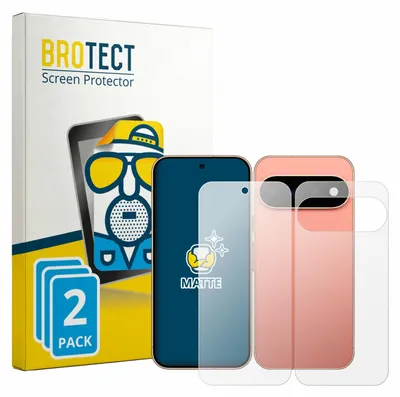 Produktbild von 2x BROTECT Schutzfolie für Google Pixel 11 Pro (Display+Rückseite) matt entspiegelt