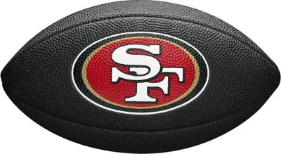 Image de Mini Ballon de Football Américain Wilson NFL team logo San Francisco 49ers Noir
