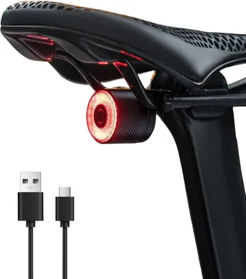Productafbeelding van Fietsachterlicht, IPX6, oplaadbaar, trilsensor