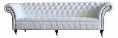 Immagine prodotto di Divani Chesterfield di design divano bianco in tessuto a 4 posti in tessuto a quattro posti