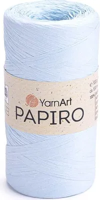 Produktbild von Yarnart Papiro 1314: Leichter Raffia-Band für Sommerprojekte, 130m, Blau