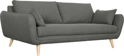 Produktbild von Miliboo - Sofa skandinavisch 3 Plätze anthrazit grauCREEP