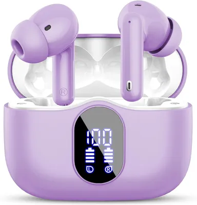 Produktbild von Kabellos Bluetooth 5.3 Sport In Ear Kopfhörer mit 4 Mikrofon, 40 std Spielzeit, LED-Anzeige, ENC Lärmreduzierung, HiFi Stereo für Arbeit und Studium