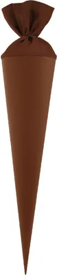 Produktbild von Goldbuch Bastelschultüte mit Filzverschluss schokobraun 19x70 cm