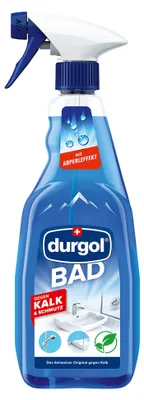 Produktbild von durgol Badreiniger mit Abperleffekt & ohne Trocken wischen – für Dusche, Fliesen
