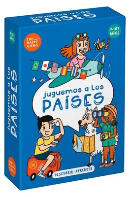 Imagen del producto de Juego de cartas educativo sobre países, 1 set, para niños y familias