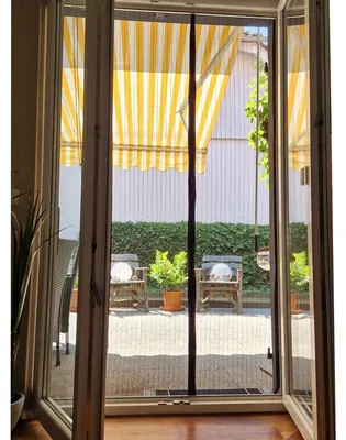 Obrázok produktu pre Magnetický záves na dvere 100 x 220 cm (polyester) čierny